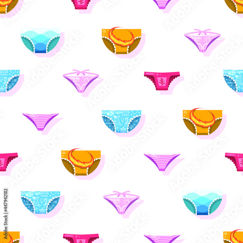 Seamless Pattern Abstract Elements Panty Underpants Wear Vector Design Style Background Illustration Texture For Prints Textiles  Clothing  Gift Wrap  Wallpaper  Pastel