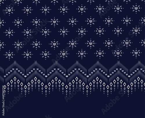 
Geometric ethnic pattern traditional Design Pattern with hearts used for shirt,skirt,carpet,wallpaper,clothing,wrapping,Batik,fabric,clothes, Fashion, red, yellow Vector illustration embroidery textu