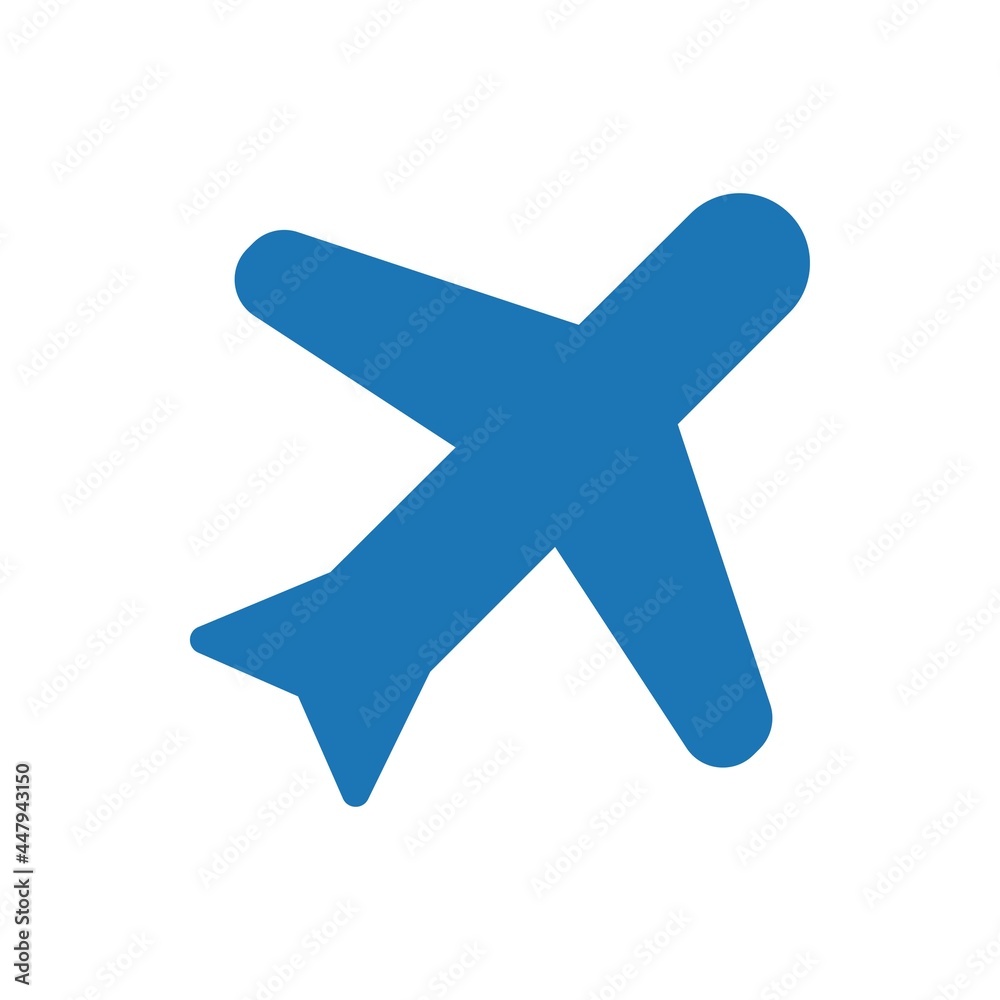 Airplane transportation icon
