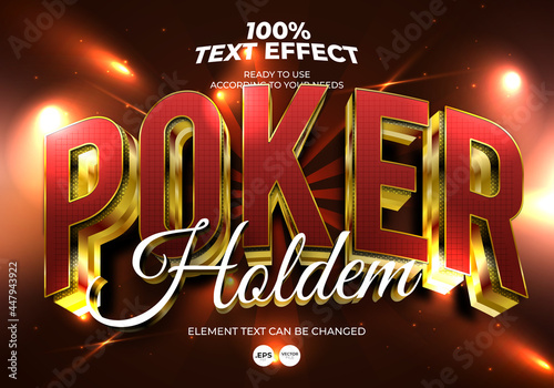 Poker Holdem Text Effect photo