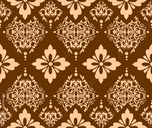 Classic Wallpaper Pattern Seamless Geometric Ornament