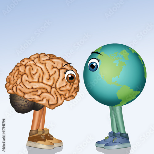 the brain and the world together