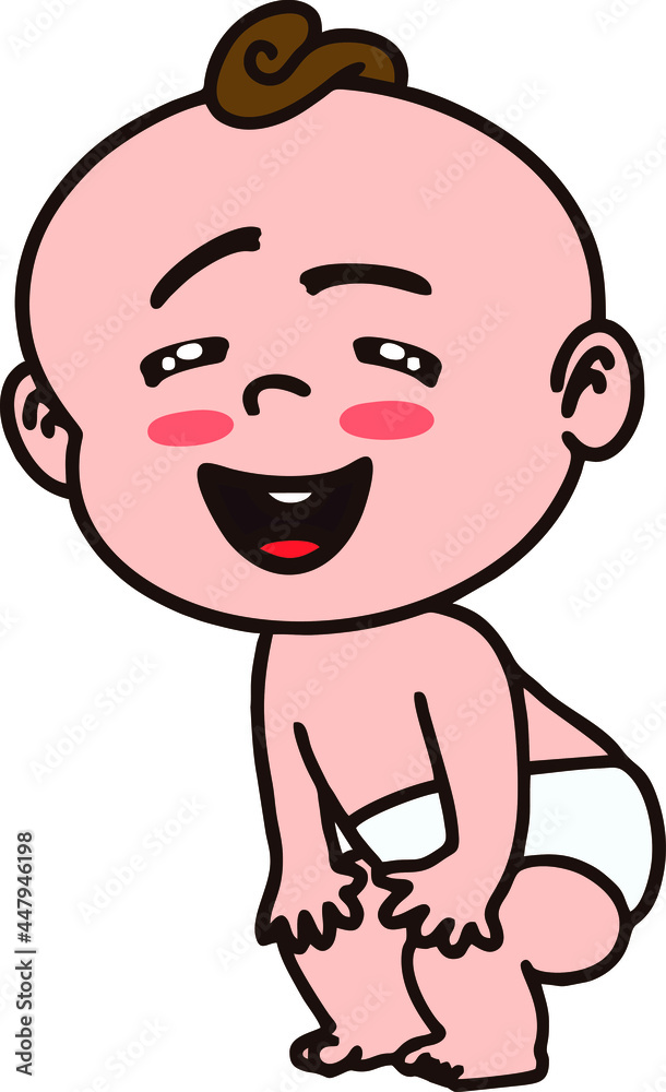 Illustration of a happy child Illustration of a happy child
