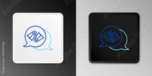 Line Rubber flippers for swimming icon isolated on grey background. Diving equipment. Extreme sport. Diving underwater equipment. Colorful outline concept. Vector