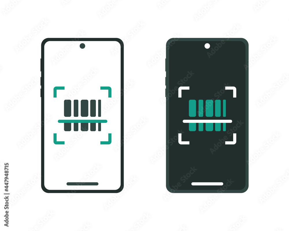 QR code scan for mobile phone. Barcode scanner. Capture QR code on