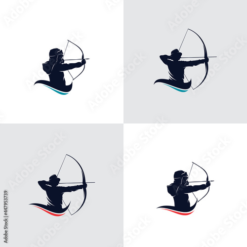 set of archery logo design