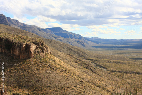 The Sacramento Mountains from inside of Oliver Lee State Park, New Mexico
