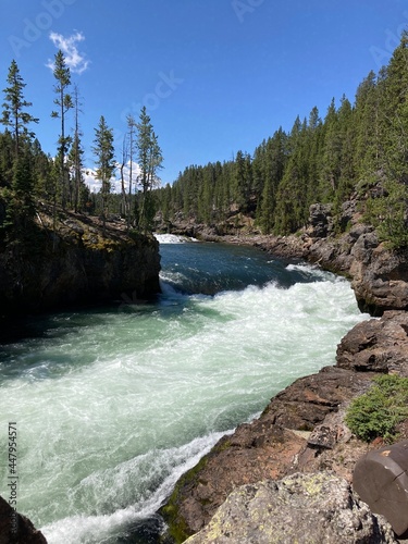 waterfall in Yellowstone