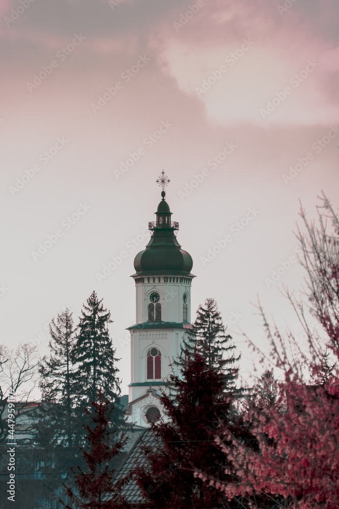 church in winter