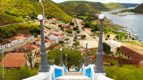 View of the historic town of Piranhas, Alagoas, Brazil. photo