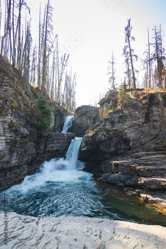 St. Mary Falls, Glacier National Park, Montana 
 photo