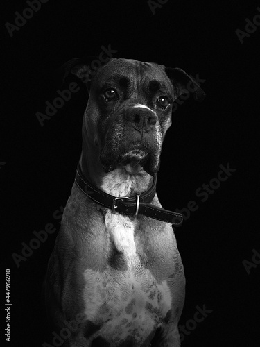 retrato perro boxer