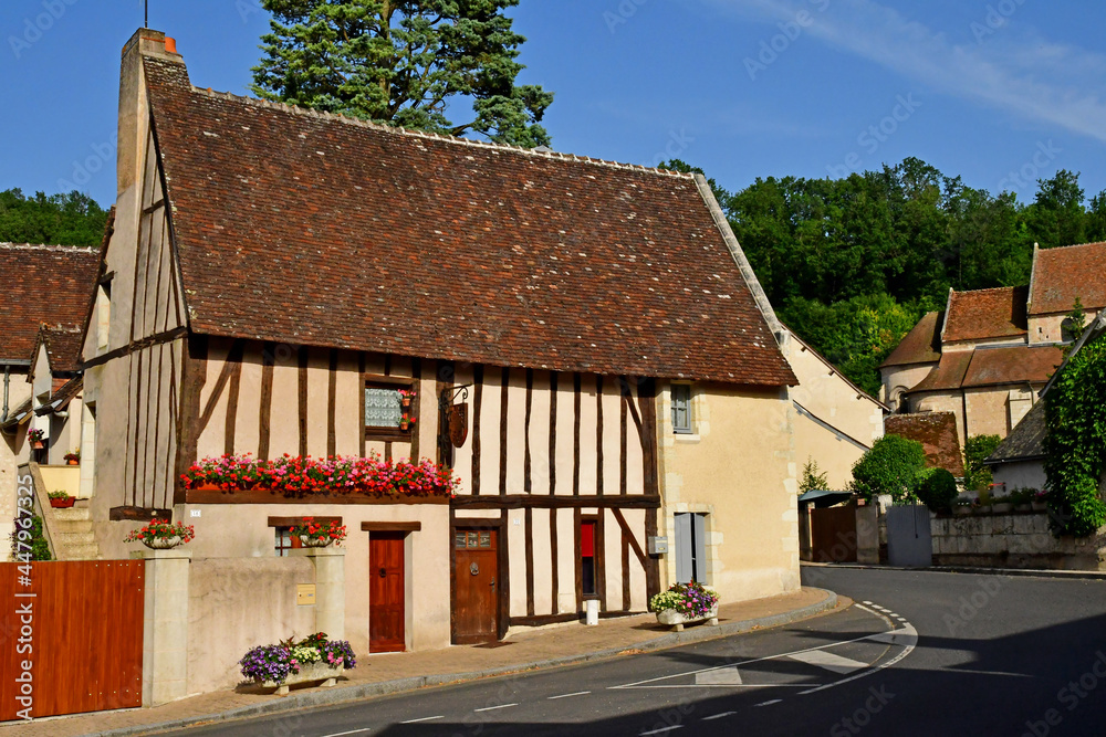 Lavardin; France - june 30 2019: picturesque old village