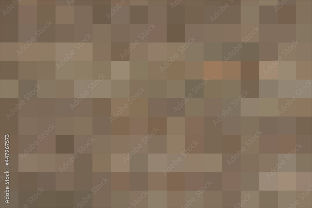 Abstract pixel brown background. Vector geometric texture of square brown pixels. A backing of mosaic squares. Vector illustration Abstract pixel brown background. Vector geometric texture of square brown pixels. A backing of mosaic squares. Vector illustration