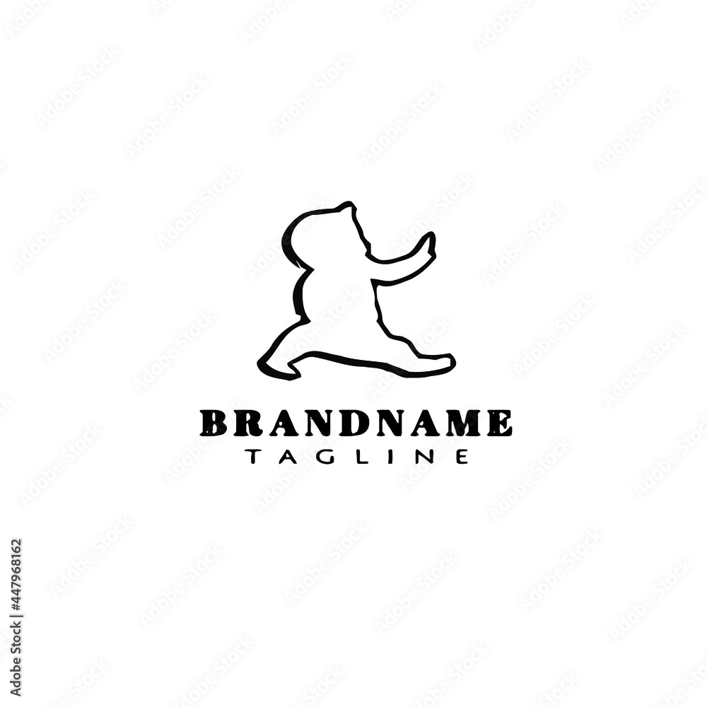 Fototapeta premium baby logo icon template vector illustration