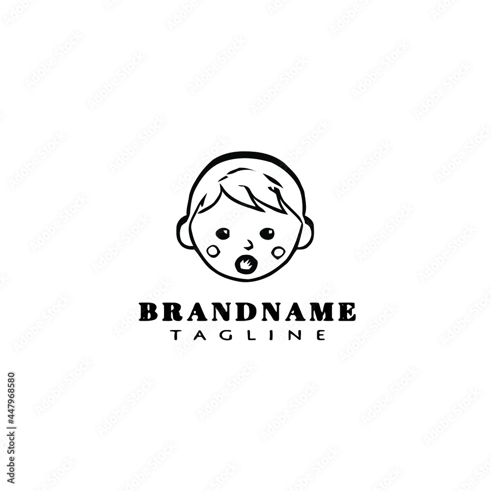 baby faces flat logo icon design template vector illustration baby faces flat logo icon design template vector illustration