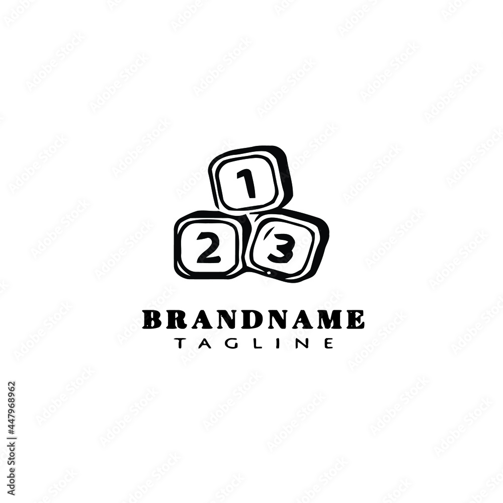 cute baby toys cartoon logo icon design template vector illustration