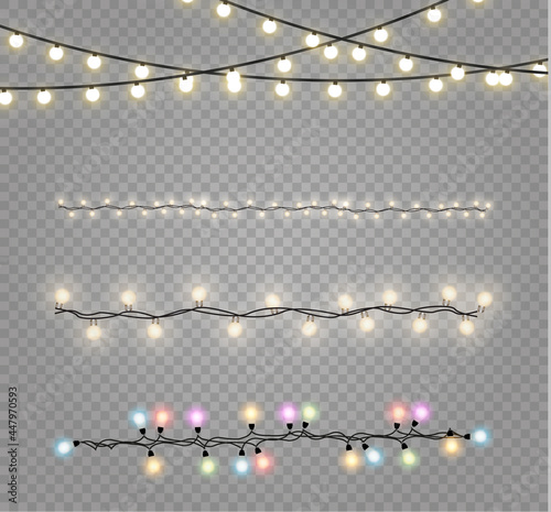 Glowing lights, garland decoration led neon lamp