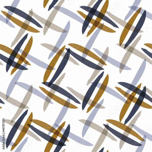 Masculine check seamless pattern. Classic retro geo plaid grid for digital scrapbook paper and repeatable men gift wrap design in vector.