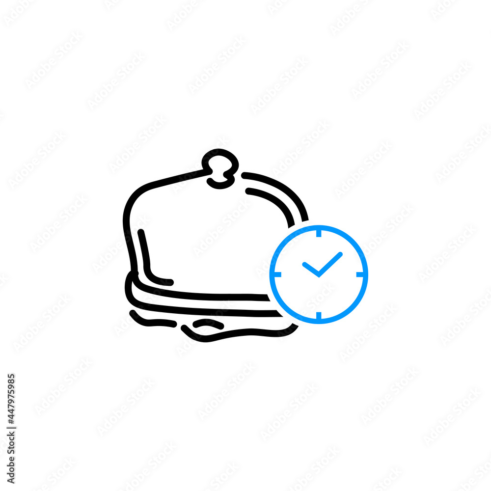 Obraz premium Restaurant colorful icon vector