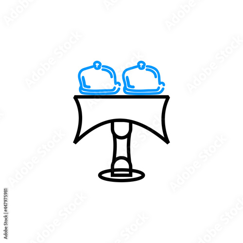 Restaurant colorful icon vector