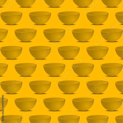 Abstract yellow concept background design vector pot plate
