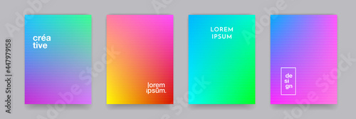 Background patterns, color abstract gradient, vector geometric halftone. Abstract shape color gradient line pattern backgrounds set