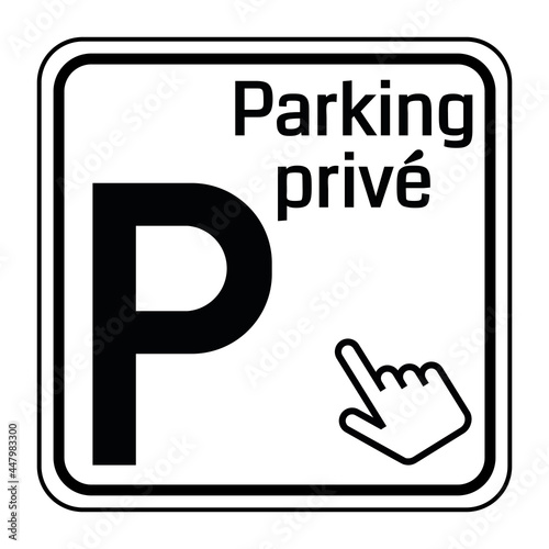 Logo parking privé.