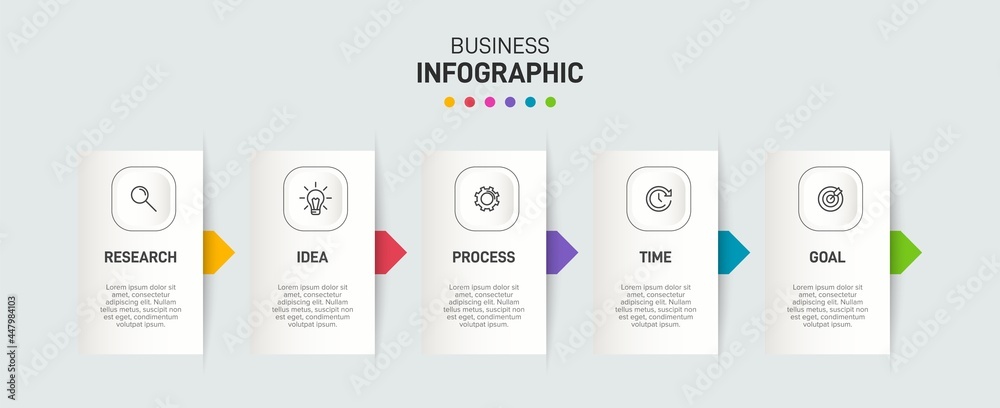 Infographic design with icons and 5 options or steps. Thin line vector. Infographics business concept. Can be used for info graphics, flow charts, presentations, web sites, banners, printed materials. Infographic design with icons and 5 options or steps. Thin line vector. Infographics business concept. Can be used for info graphics, flow charts, presentations, web sites, banners, printed materials.