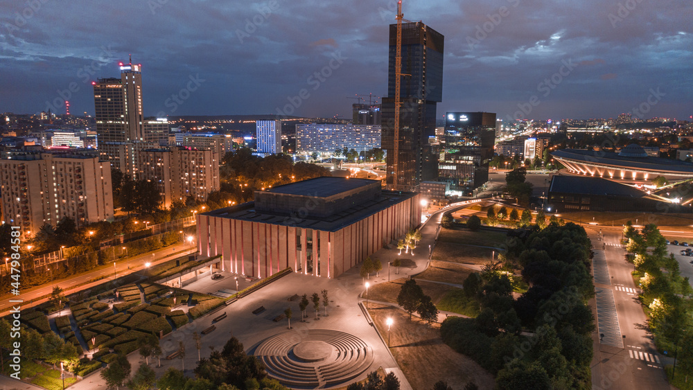 Fototapeta premium City Katowice at night