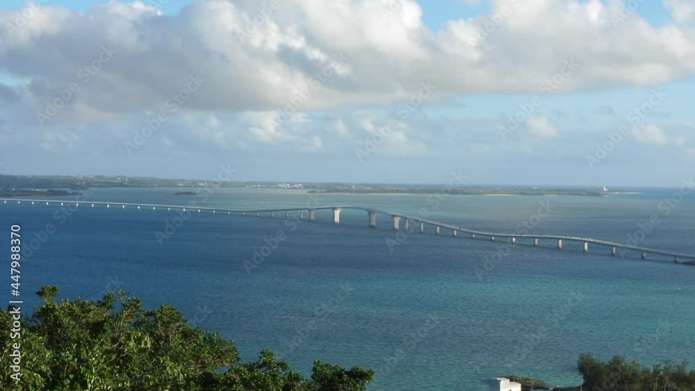 Irabu Bridge, Miyako Island, Okinawa Japan (Zooming back) Irabu Bridge, Miyako Island, Okinawa Japan (Zooming back)