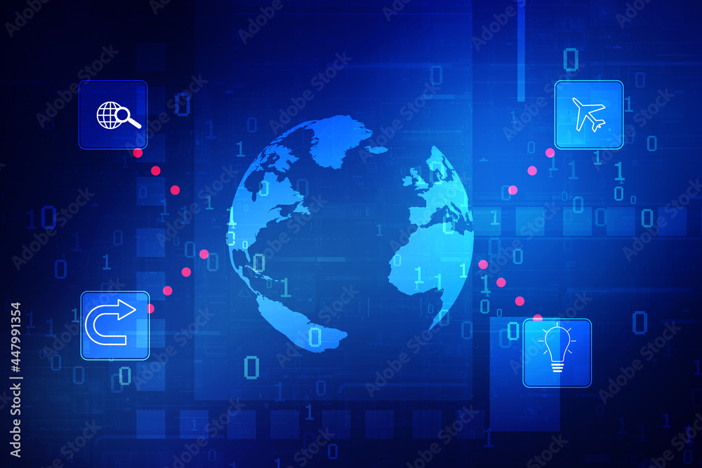2D Digital Abstract Business Networking background 2D Digital Abstract Business Networking background