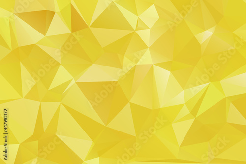 YELLOW Abstract Color Polygon Background Design, Abstract Geometric Origami Style With Gradient