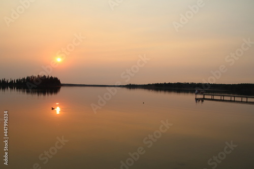 Calm Sunset, Elk Island National Park, Alberta © Michael Mamoon