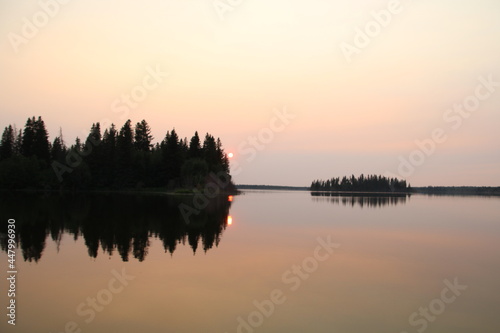Haze Of The Sunset, Elk Island National Park, Alberta © Michael Mamoon