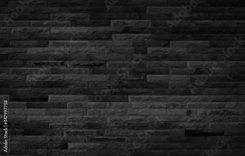 Abstract dark brick wall texture background pattern, Empty brick wall surface texture. 