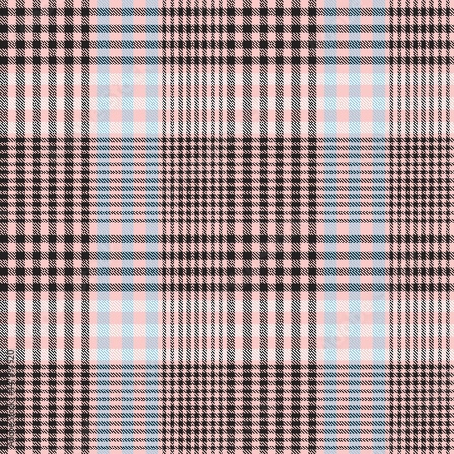 Pastel Asymmetric Plaid textured Seamless Pattern