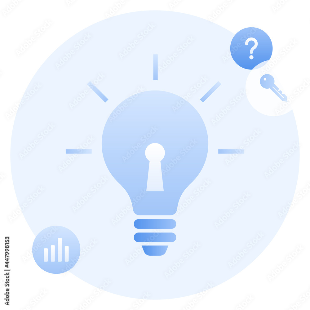 Vector illustration of a light bulb. Vector illustration of a light bulb.