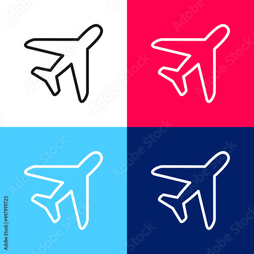airplane icon. airplane icon vector illustration. airplane icon symbol. © Eureka Design