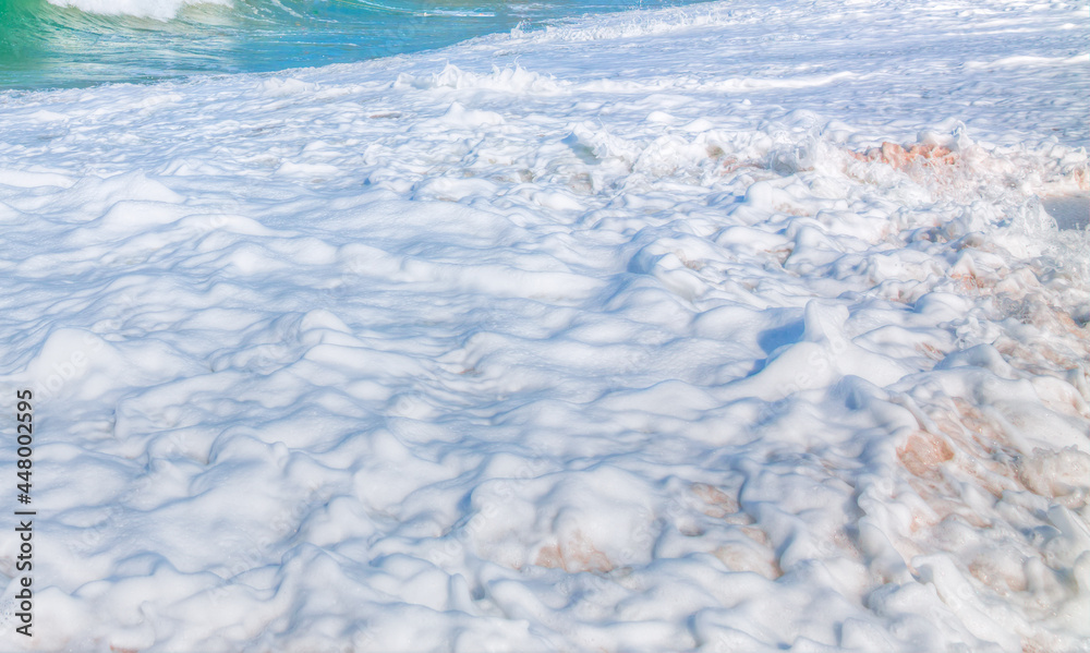 Amazing Sea Foam From A turquoise Wave