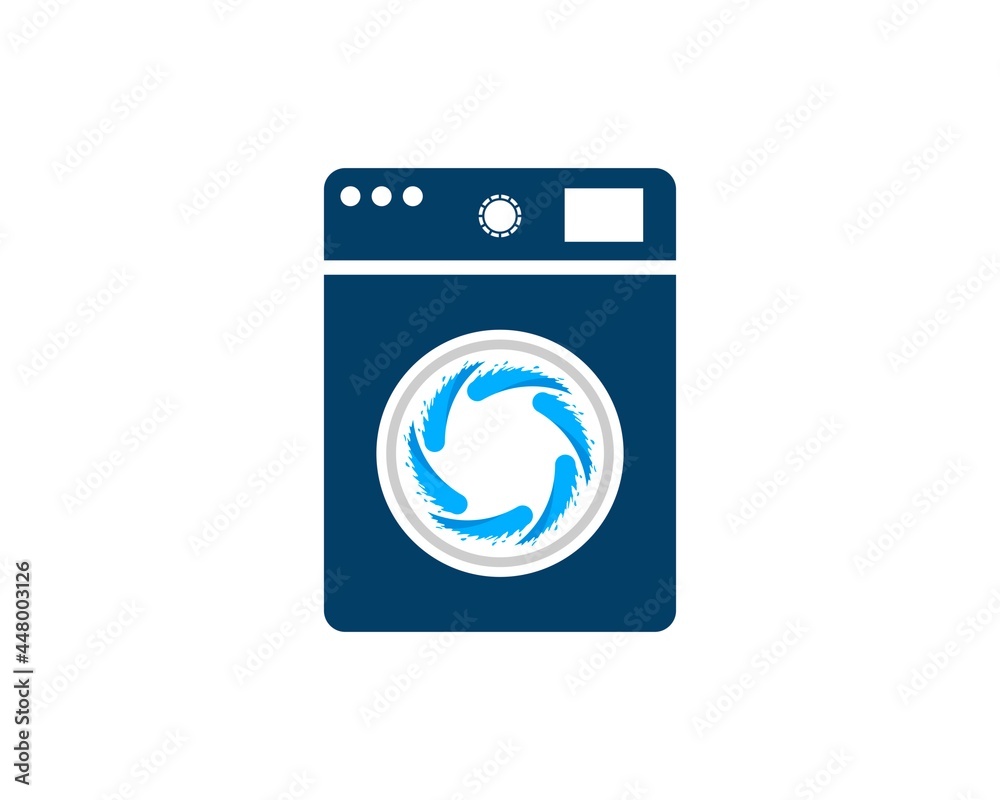 Machine wash with circular water splash inside Machine wash with circular water splash inside