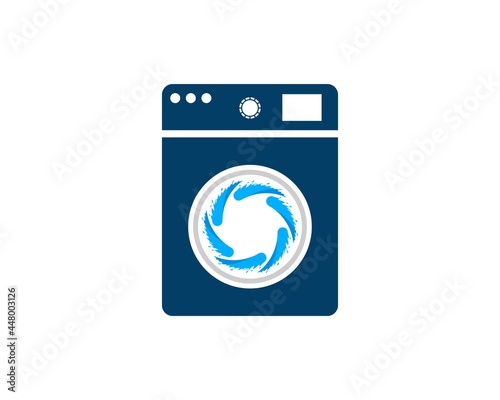 Machine wash with circular water splash inside