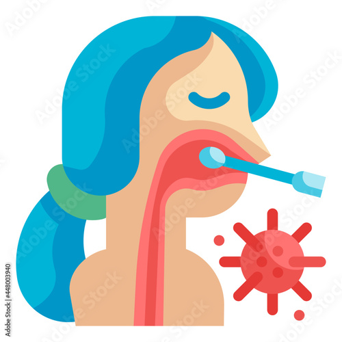 nasal flat icon
