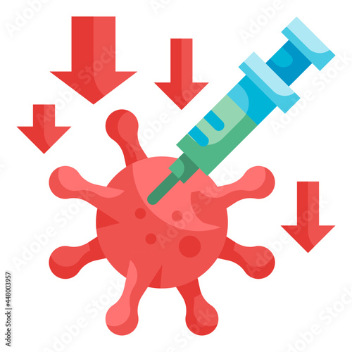 vaccine flat icon