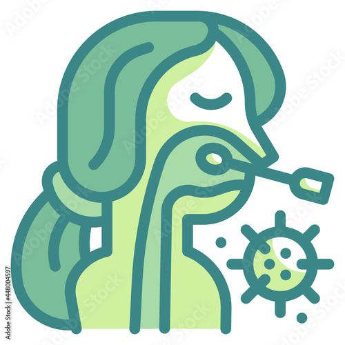 nasal blue line icon