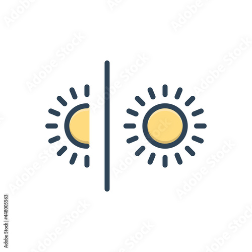 Color illustration icon for vary change