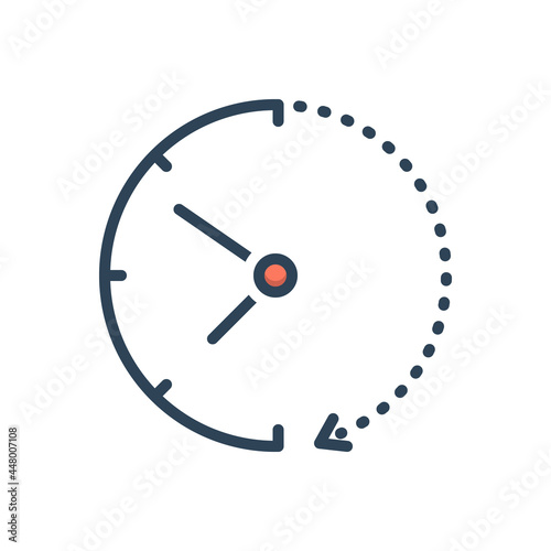 Color illustration icon for later 