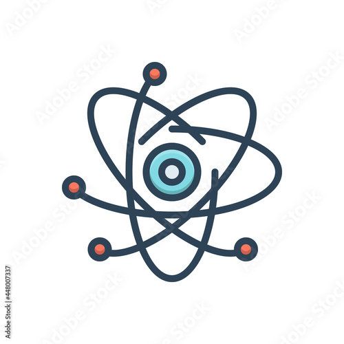 Color illustration icon for react 