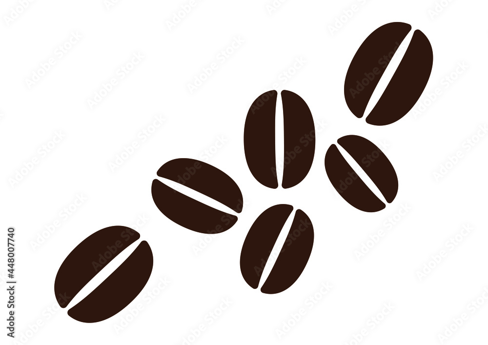 コーヒー豆のイラスト素材 Stock Vector Adobe Stock