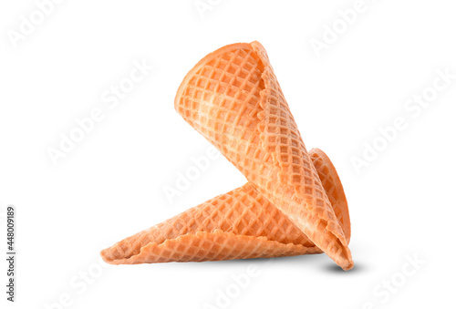 Sugard cones isolated on white background. photo